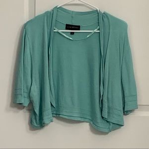 Lane Bryant short sleeve bolero 18/20, mint green